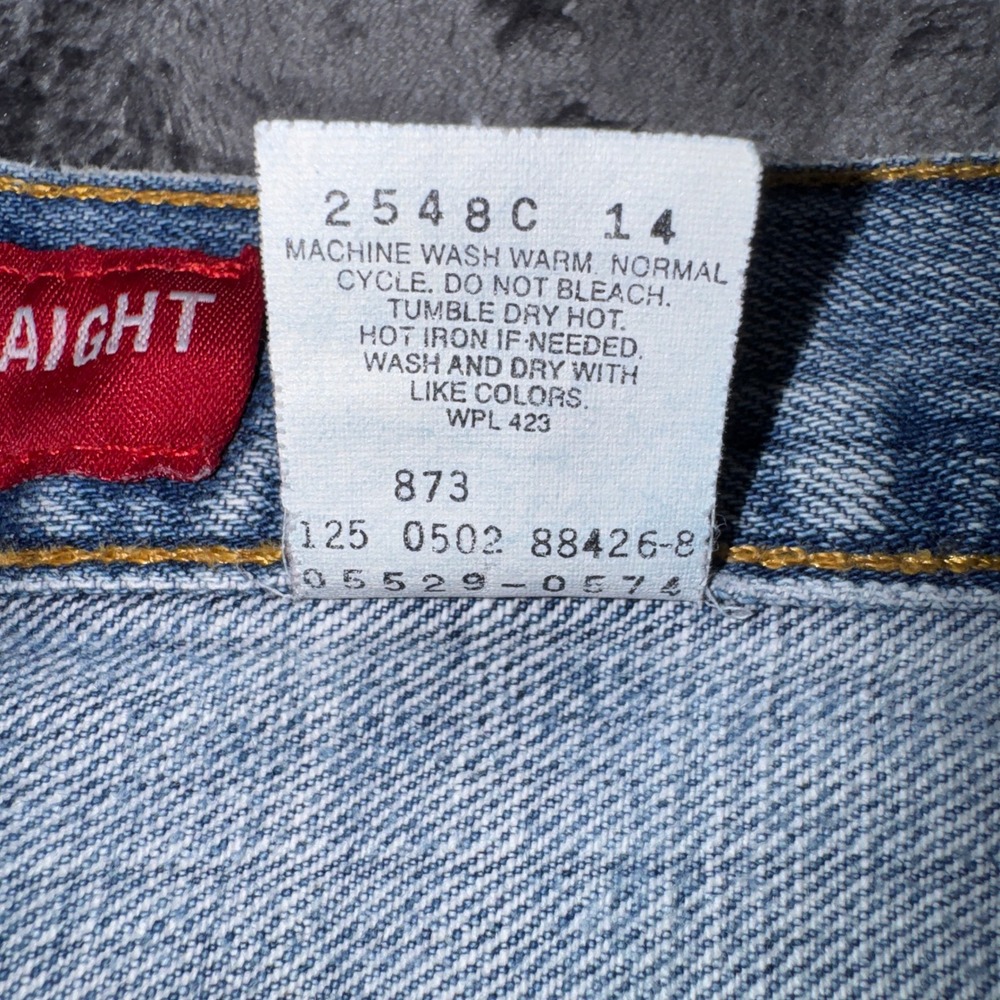 Vintage 2002 Levi's 529 Jeans Mens 34x32 Low Rise Straight Blue Denim Y2K 0502 - Picture 8 of 16